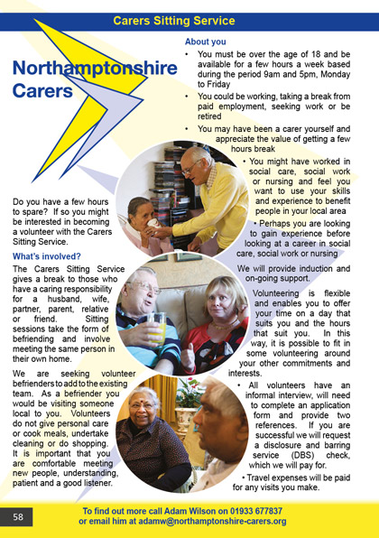 Carers Sitting Service